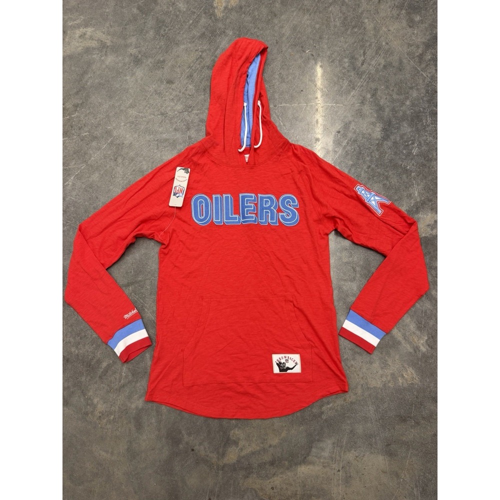 Mitchell and Ness Houston Oilers NFL Throwbacks Hoodie Size Medium